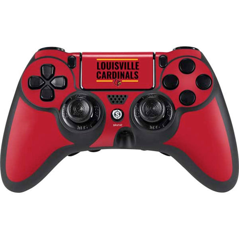 University of Louisville Cardinals Striped PlayStation PS4 Skins